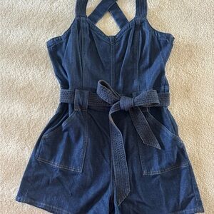 7 For All Mankind Denim Romper
